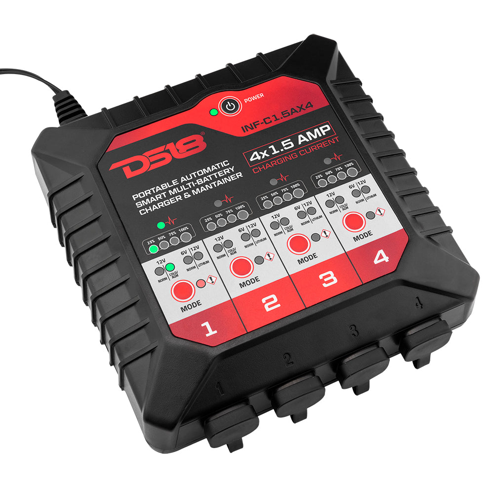 15 AMP Automatic Smart Lithium and AGM Car Battery Charger & Maintainer