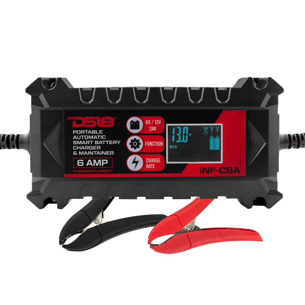 6 AMP Automatic Smart Lithium and AGM Car Battery Charger & Maintainer