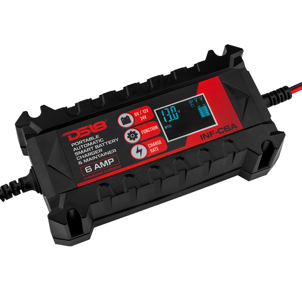 70W Fully Automatic Battery Charger, 6V/12V Lead-Acid Auto