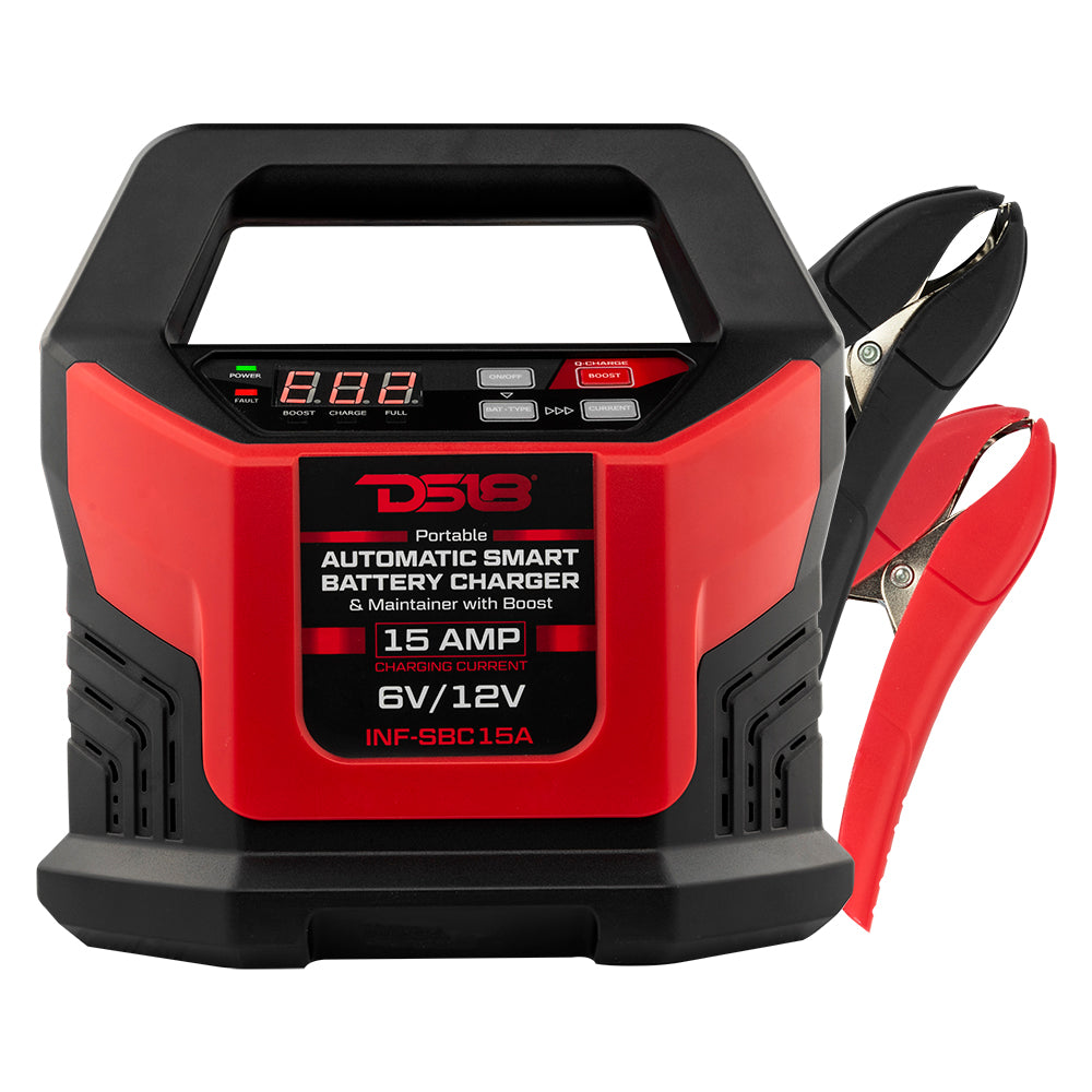 15 AMP Automatic Smart Lithium and AGM Battery Charger, Maintainer and Jump Booster