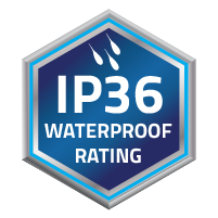 IP36 WATERPROOF RATING
