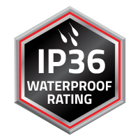 IP36 WATERPROOF RATING