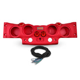 Jeep JK/JKU Overhead Sound Bar System Fits 4 X 8" Speakers (Not included) 4 X Tweeters PRO-TW4L and 2 X Drivers PRO-DRNSC1.5 and Harness Included- Red