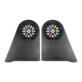 Jeep JKU Left & Right Wheel Well Sealed Enclosures with Two 12” Subwoofers and Digital LED Lights