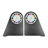 Jeep JKU Left & Right Wheel Well Sealed Enclosures with Two 12” Subwoofers and Digital LED Lights