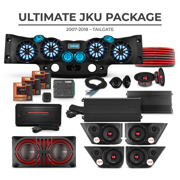 UGA Ultra Gorgeous Audio System ジャンク Jeep JKU 2007-2018 Ultimate Package – Loaded Sound Bar, Door Panels, T