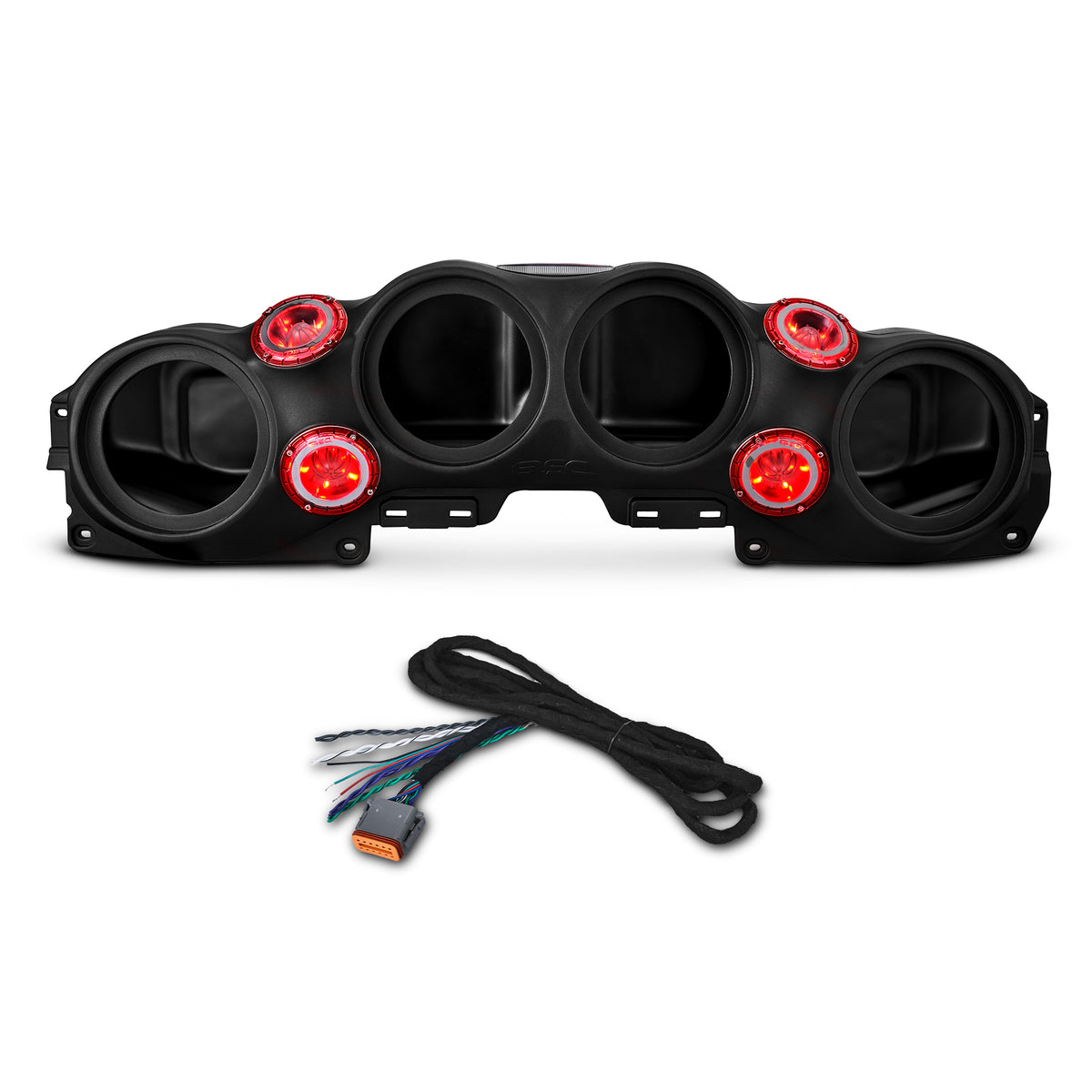Jeep JL/JLU,JT Overhead Bar System Fits 4 X 8" Speakers (Not Included) and 4 X Tweeters PRO-TW4L and Harness Included - Black