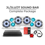 DS18 Jeep JL/JLU/JT (Gladiator) Complete Sound Bar Package with Metal Grill Marine Speakers