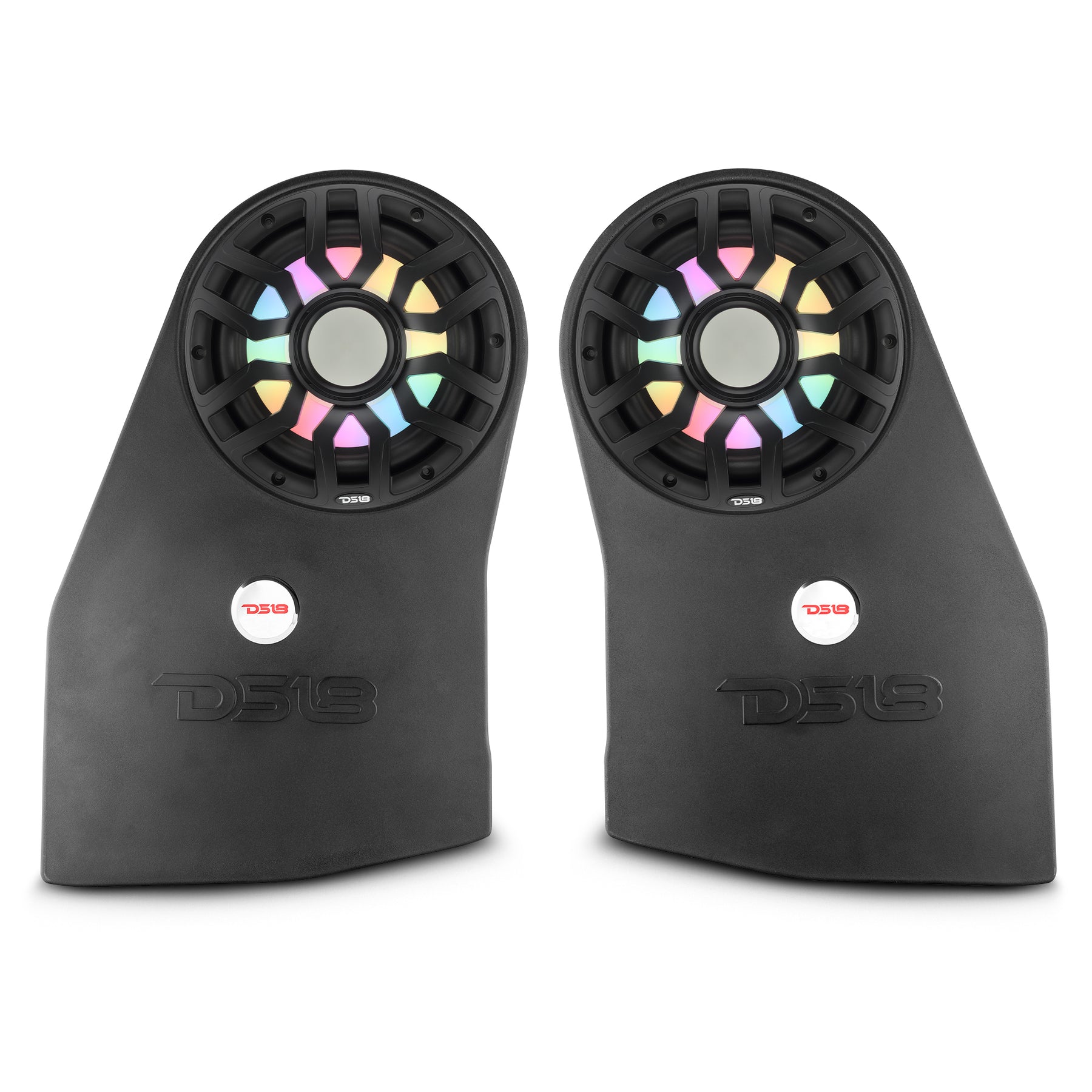 Jeep JL/JLU (2018 - 2023) Left & Right Wheel Well Sealed Enclosures with Two 10” Subwoofers and Digital LED Lights
