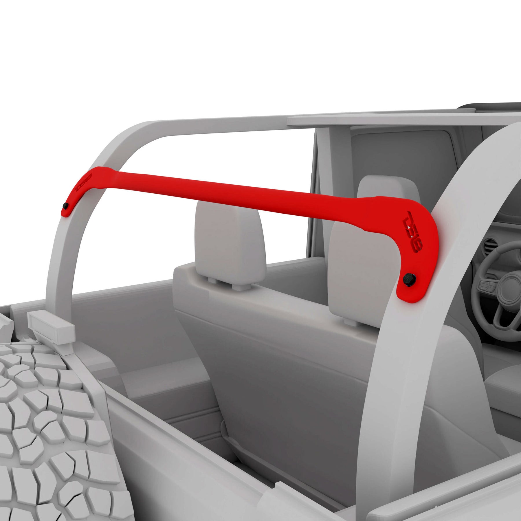 Tubo de montaje para altavoces traseros de la capota blanda del Jeep JLU - Negro