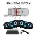 Paquete Ultimate para Jeep JLU 2018–2023: incluye barra de sonido, paneles de puertas, subwoofers y amplificadores. 