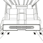 Jeep JT Gladiator Loaded Under Rear Seat Subwoofer Enclosure with 4 X 8" ZR8.2D, Leather Wrapped and Digital LED Lights | 1800 Watts RMS @ 1-Ohm