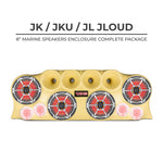 DS18 J-LOUD Jeep Wrangler JK/JKU/JL Loaded Sound Bar System, Black / White