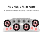 DS18 J-LOUD Jeep Wrangler JK/JKU/JL Loaded Sound Bar System, Black / White