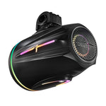 8” Marine Tower Speaker With Neodymium Magnet, Kevlar Cone, Compression Driver & Digital LED Lights | 200W RMS 4-Ohm