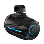8” Marine Tower Speaker With Neodymium Magnet, Kevlar Cone, Compression Driver & Digital LED Lights | 200W RMS 4-Ohm