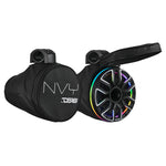 8” Marine Tower Speaker With Neodymium Magnet, Kevlar Cone, Compression Driver & Digital LED Lights | 200W RMS 4-Ohm