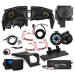 Can-Am Maverick X3 Stage 4 - Front Door Speaker Panels, 8" Tower Speakers, 12” Subwoofer, Amplifier, Bluetooth Radio & LED Lights
