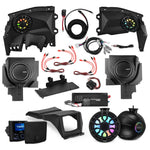 Can-Am Maverick X3 Stage 5 - Front Door Speaker Panels, 8" Tower Speakers, Dual 12” Subwoofer, Amplifier, Bluetooth Radio & LED Lights