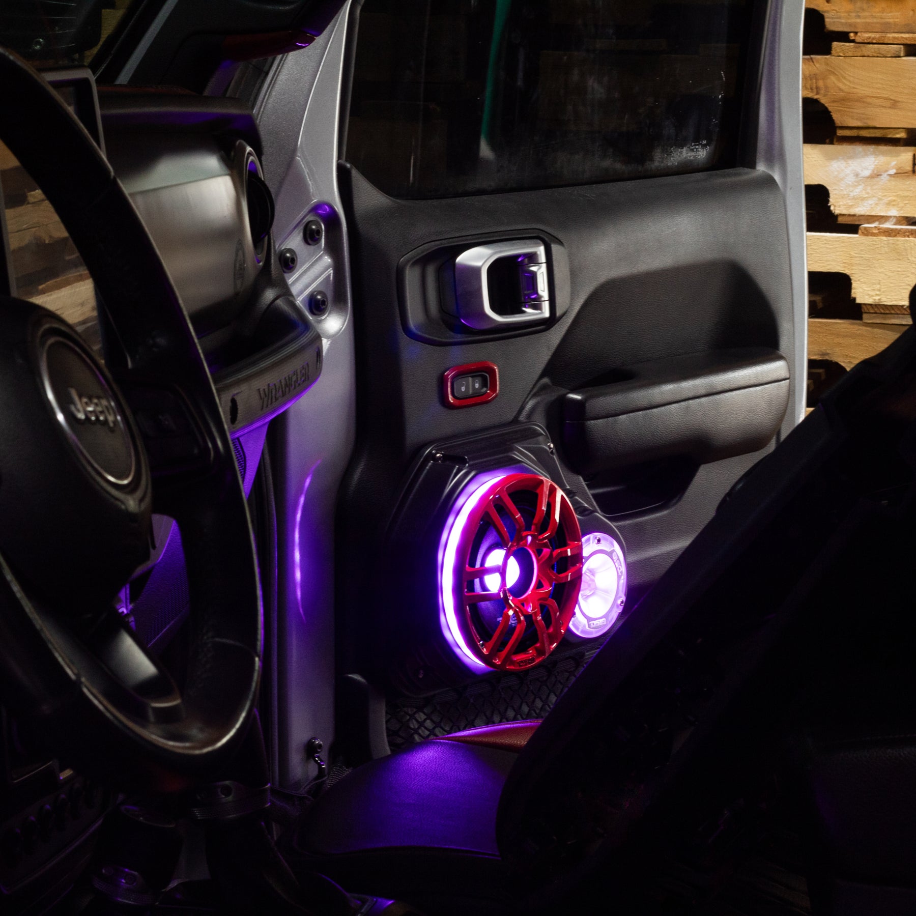 DS18 Front Door Speaker Panels for Jeep JEEP JL/JLU/JT with Long