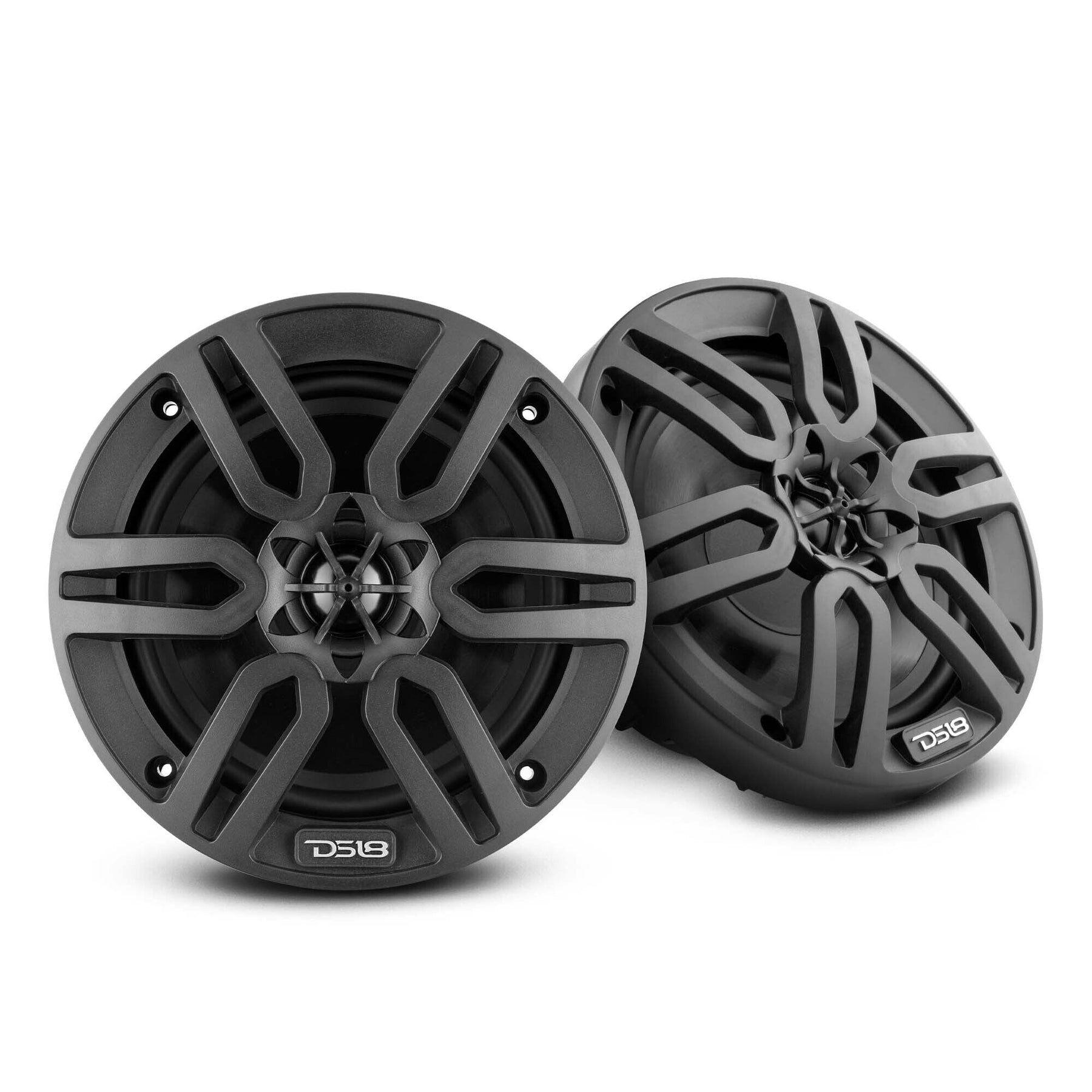 Package Deal: 2 Power Acoustik MFL-65W 6.5" Marine LED Speakers + SM4.1000D Amplifier