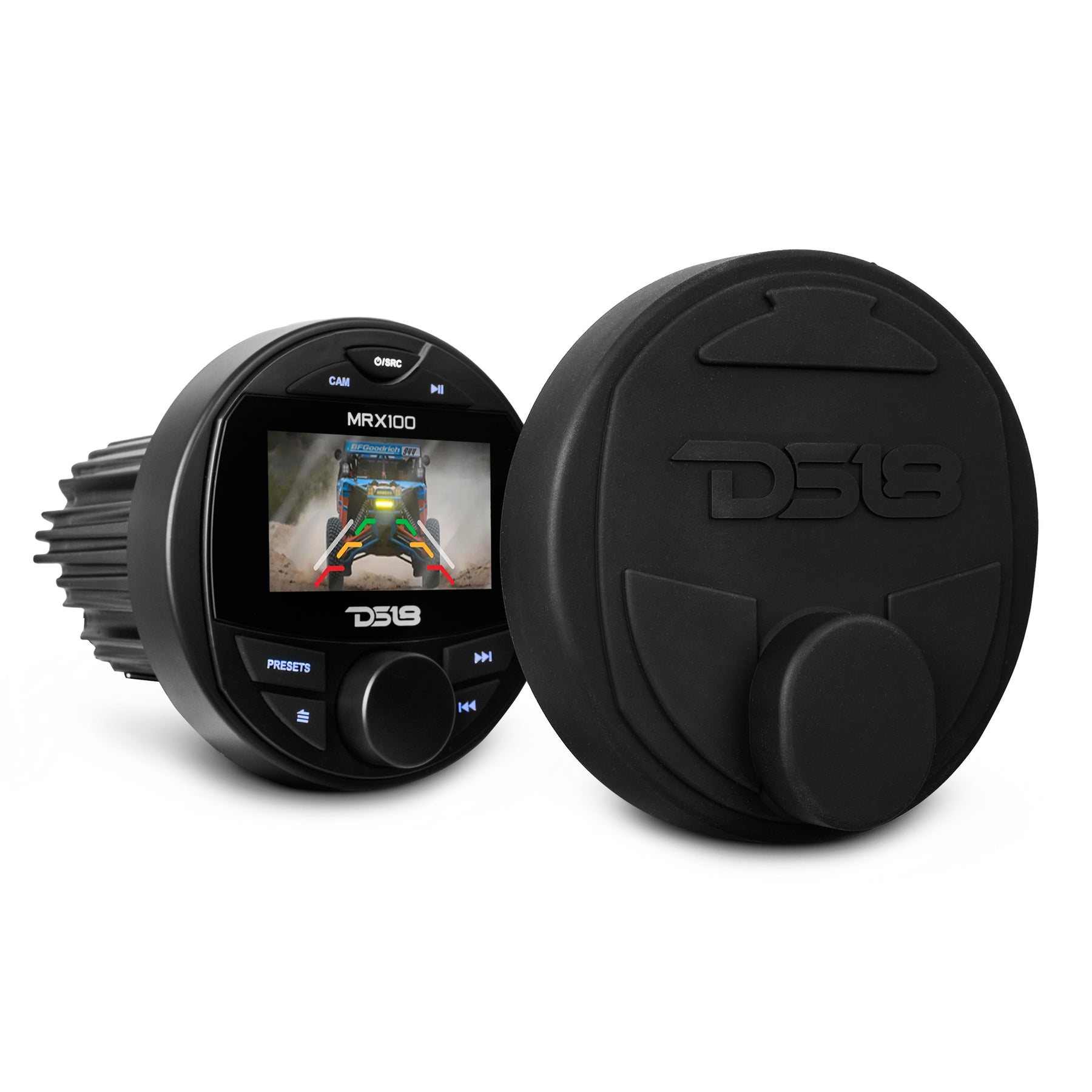 Marine and Powersports Headunit 3" Color TFT screen , 2 Zones, 4 volts Output, BT, RDS 4 X 50 Watts