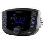 Marine and Powersports Headunit 3" LCD screen , 2 Zones, 4 volts Output, BT, RDS 4X50 Watts