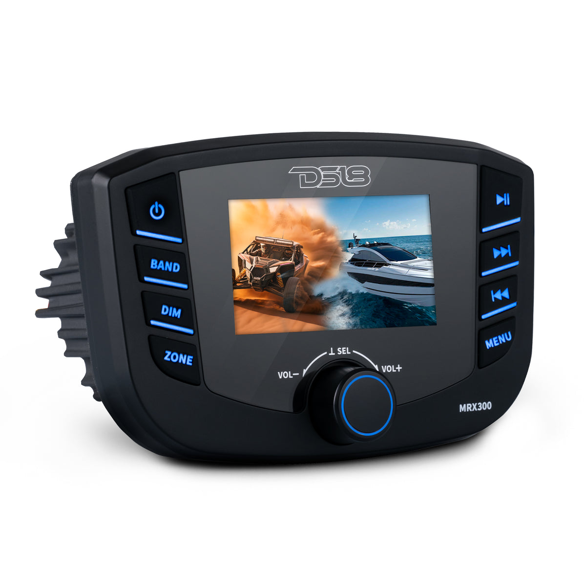 Marine Headunit TFT screen , 3 Zones, 4 volts Output, Bluetooth, RDS 4X40 Watts