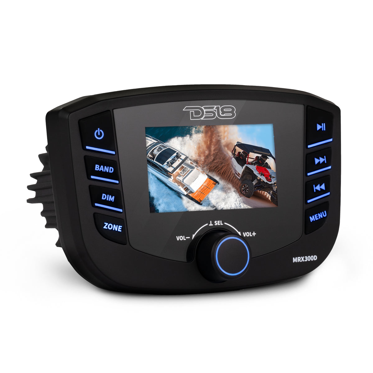 Marine Headunit TFT screen , 3 Zones, 4 volts Output, Bluetooth, RDS 4X50 Watts With DAB+ for Europe