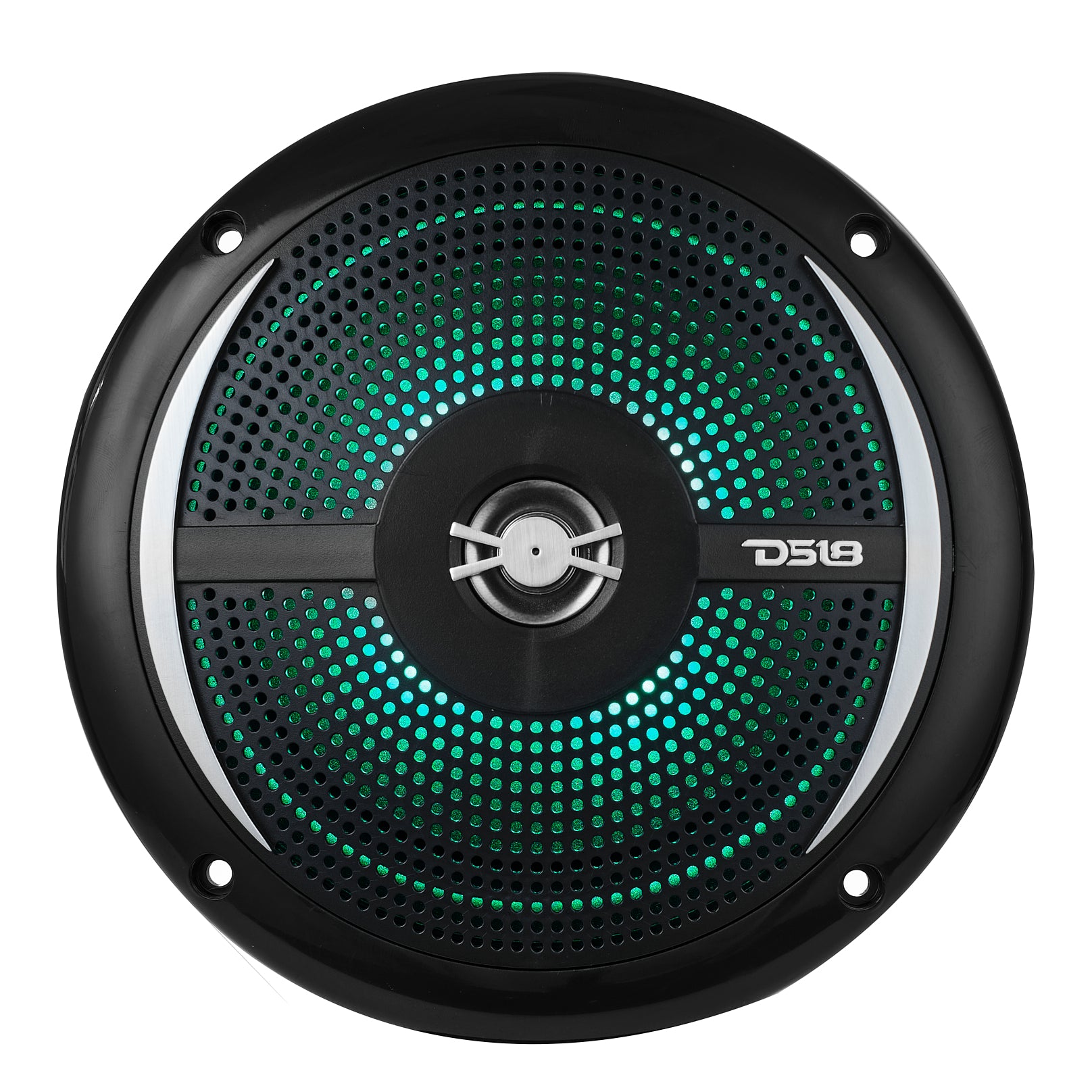 NXL 6.5" 2-Way Coaxial Marine Shallow Speaker With LED RGB Lights 25 Watts Rms 4-Ohm