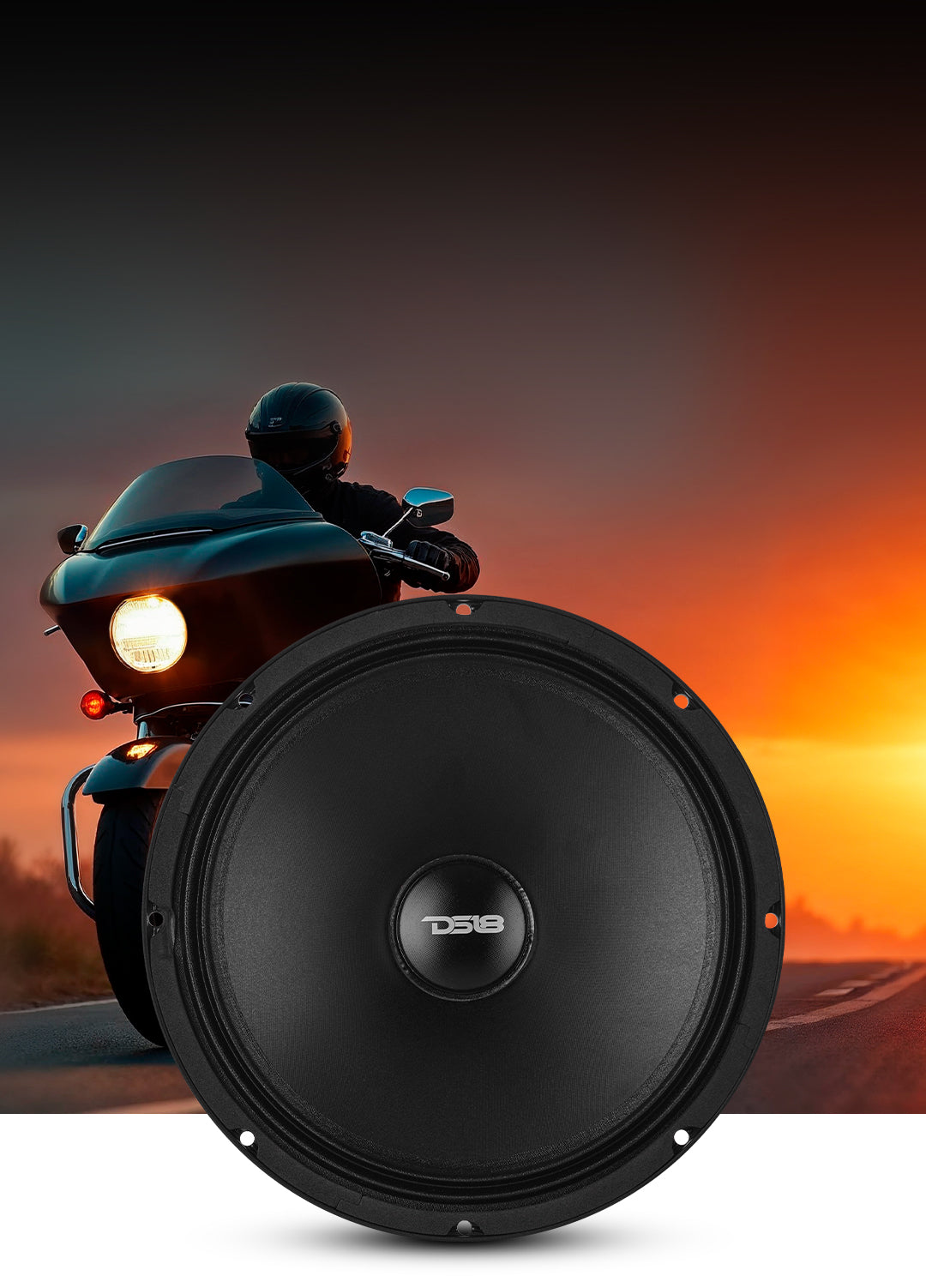 10” Full-Range Speaker With Water-Resistant Cone and Neodymium Magnet