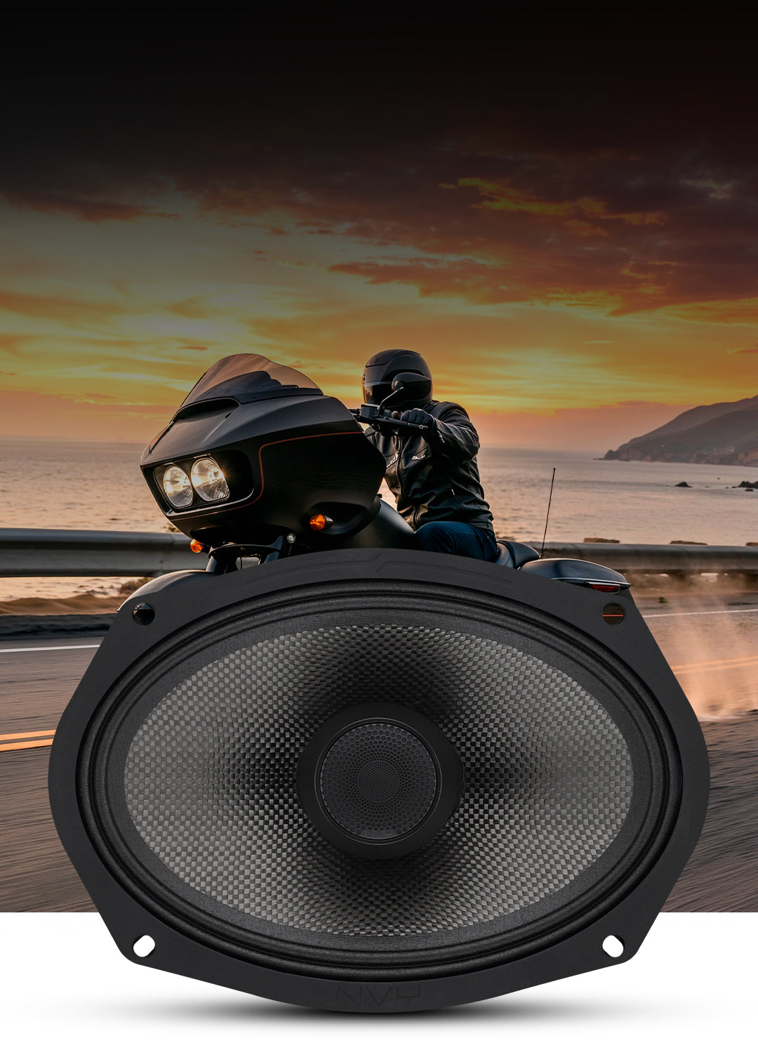 DS18 6x9” 2-Way Coaxial Loudspeaker with Water-Resistant Carbon