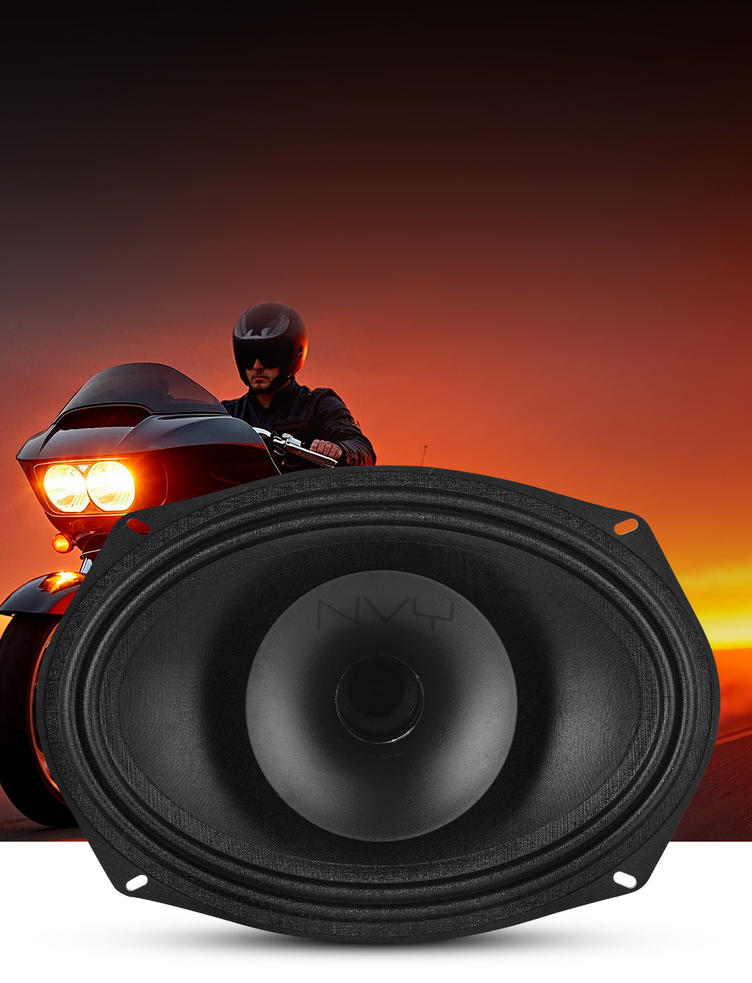 6x9” Water-Resistant Hybrid Loudspeaker With Titanium Compression Driv