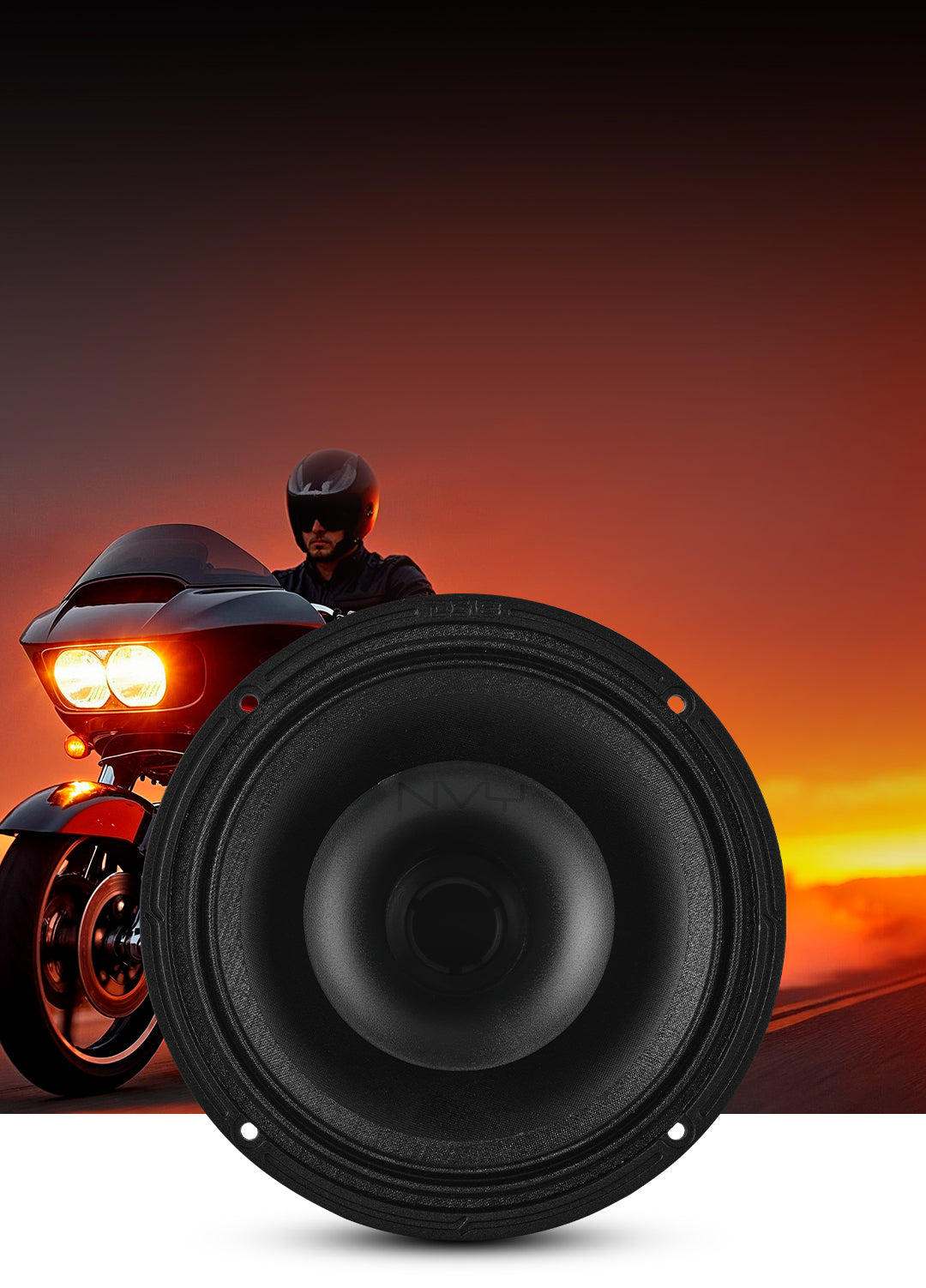 6.5” Water-Resistant Hybrid Loudspeaker With Titanium Compression Driv