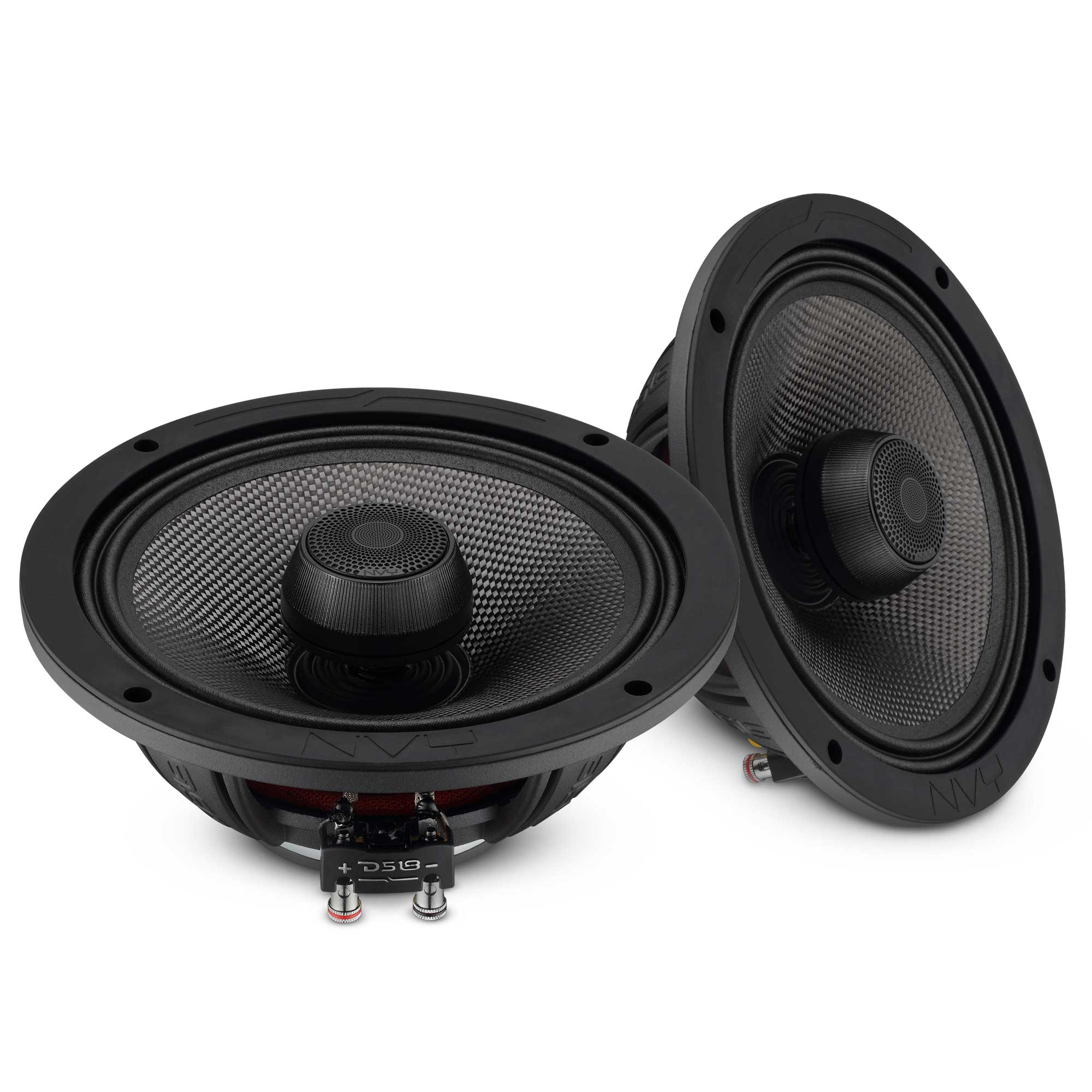 8” 2-Way Coaxial Loudspeaker with Water-Resistant Carbon Fiber Cone, 1” Bullet Tweeter, Neodymium Magnet | 300W RMS 4-Ohm