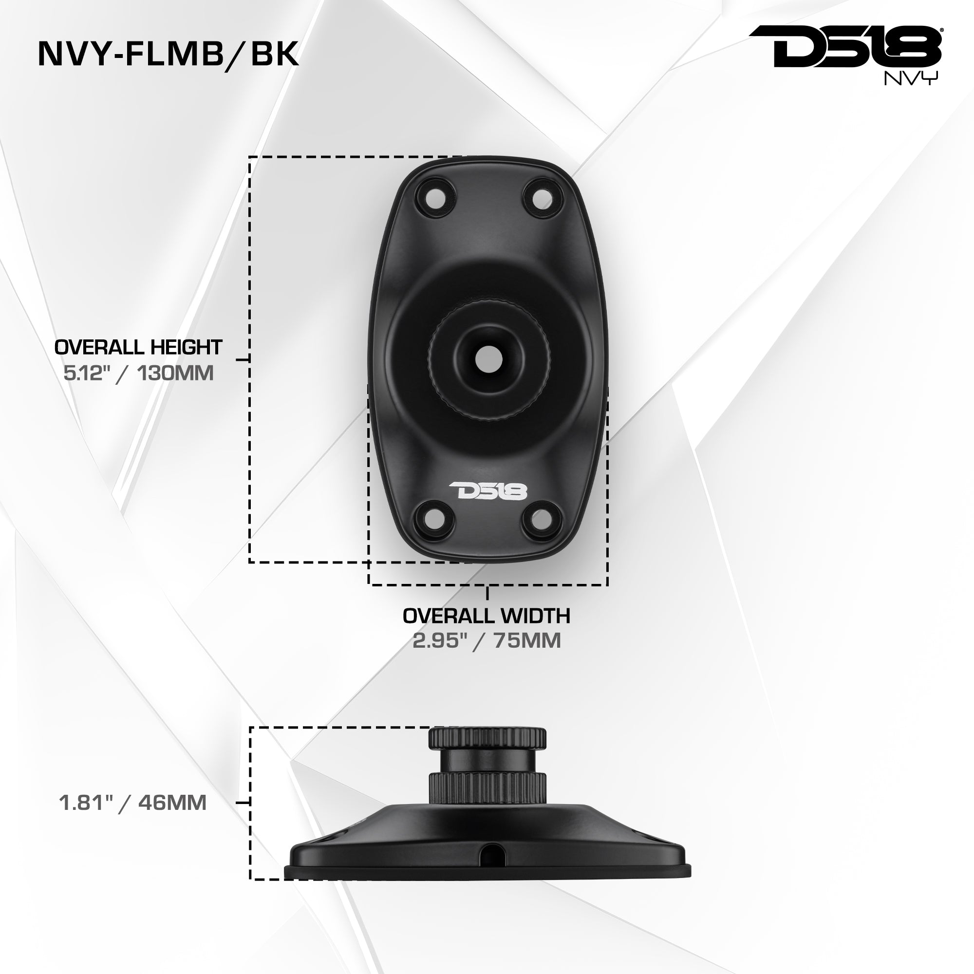 Flat Surface Mount Bracket for NVY Tower Speakers