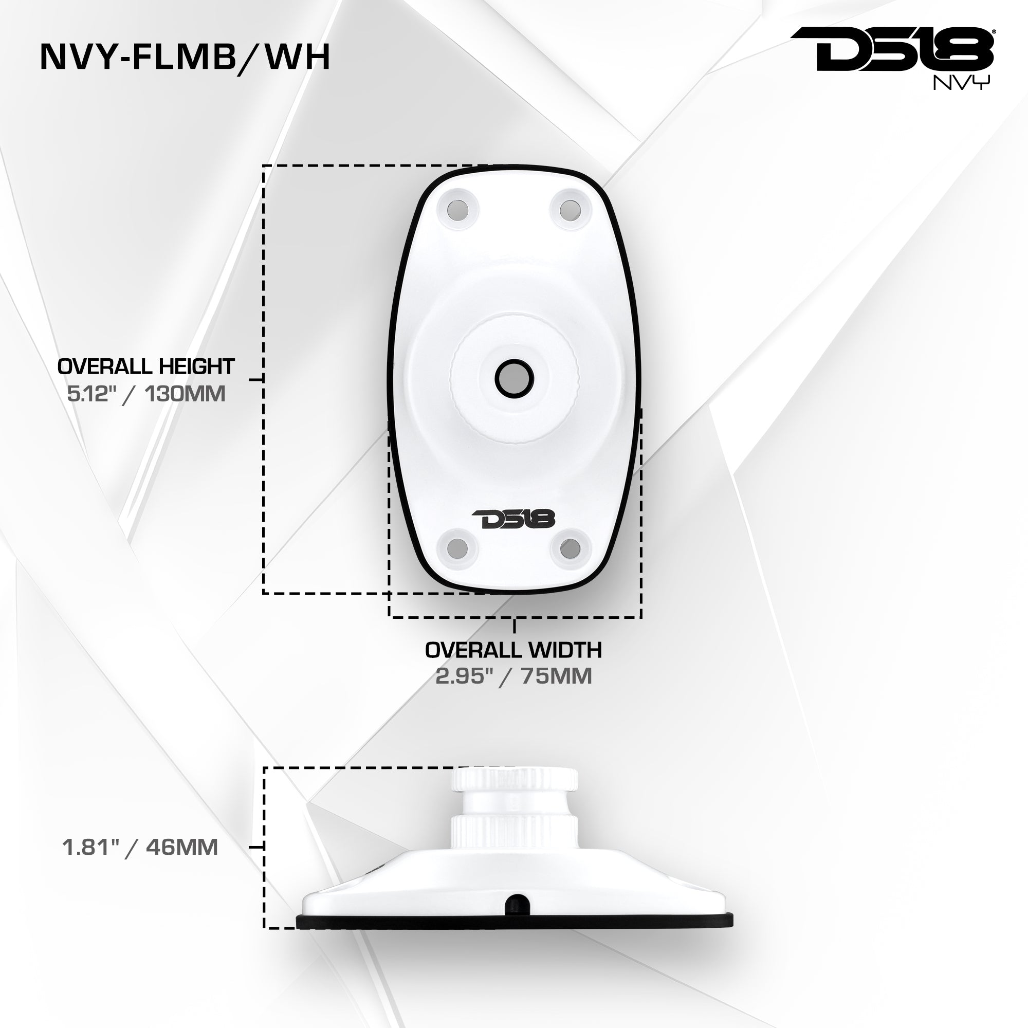 Flat Surface Mount Bracket for NVY Tower Speakers