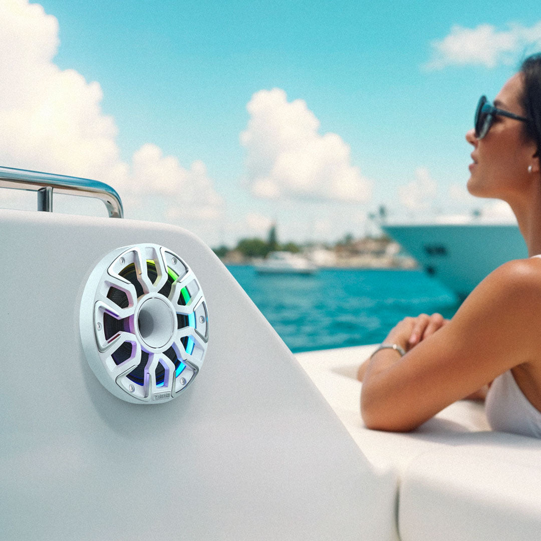 6.5” Marine Grade Hybrid Coaxial Speaker With Neodymium Magnet, Kevlar