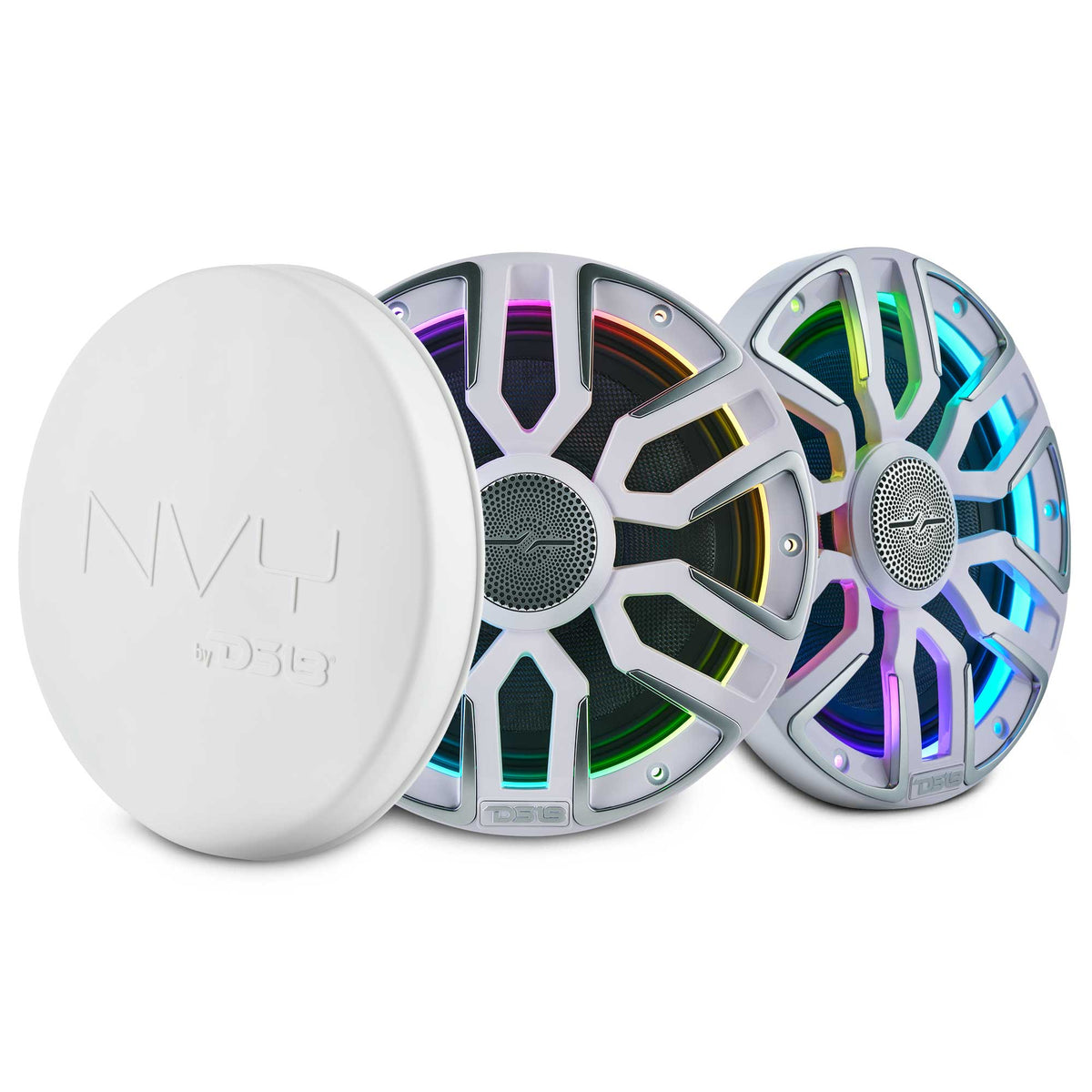 8” Marine Coaxial Speaker With Kevlar Cone, Bullet Tweeter, Neodymium