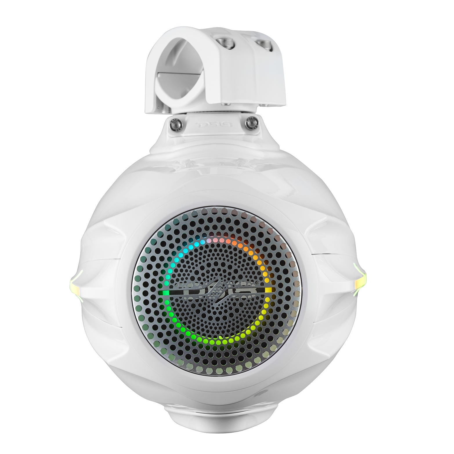 8” Marine Tower Speaker With Neodymium Magnet, Kevlar Cone, Compression Driver & Digital LED Lights | 200W RMS 4-Ohm