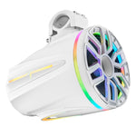 8” Marine Tower Speaker With Neodymium Magnet, Kevlar Cone, Compression Driver & Digital LED Lights | 200W RMS 4-Ohm