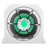 Dual 10" Marine Subwoofer Enclosure with 10" Passive Radiator and LED RGB Lights 350 Watts Rms 4-Ohm (NXL-10SUB Included)