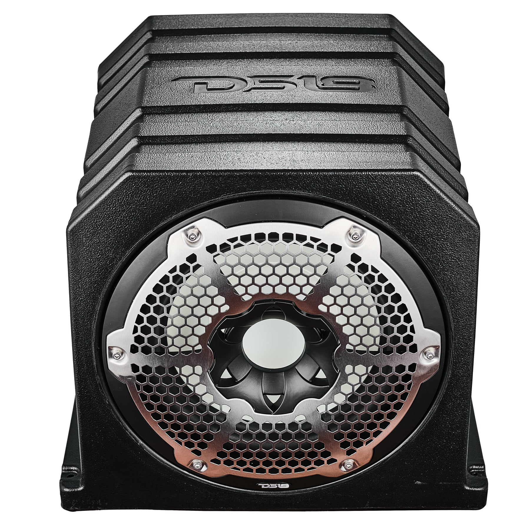Daul 10" Marine Subwoofer Enclosure with 10" Passive Radiator and LED RGB Lights 350 Watts Rms 4-Ohm (NXL-10SUB Included)