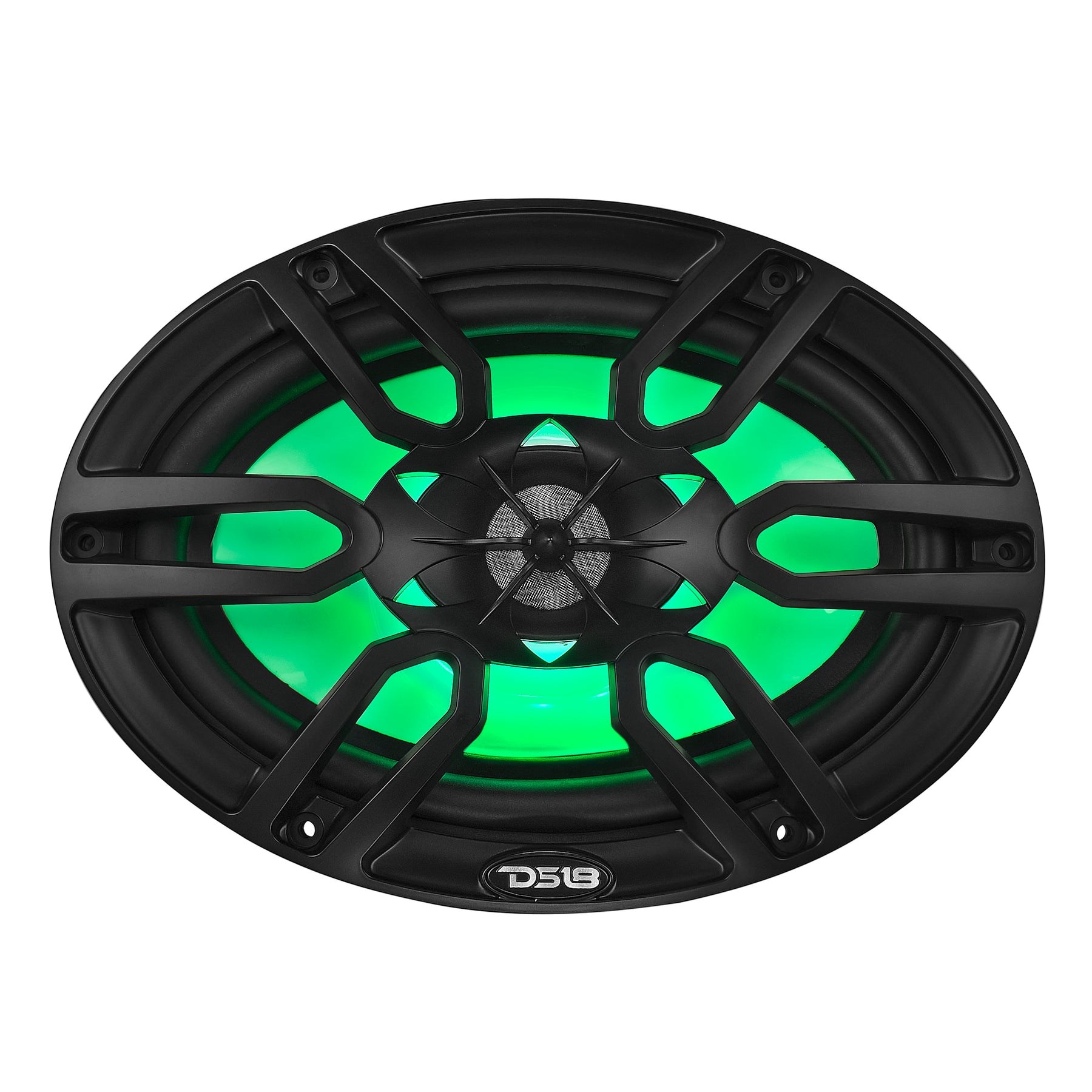 NXL 6x9" 2-Way Coaxial Marine Speaker With LED RGB Lights 125 Watts Rms 4-Ohm -Black