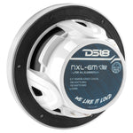NXL 6.5" 2-Way Coaxial Marine Speaker With LED RGB Lights 100 Watts Rms 4-Ohm -White