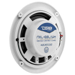 NXL 6.5" 2-Way Coaxial Marine Shallow Speaker With LED RGB Lights 25 Watts Rms 4-Ohm