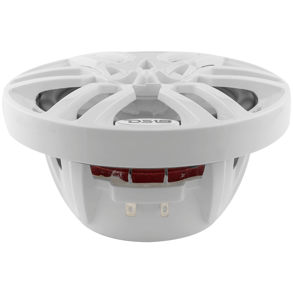 NXL 6.5" 2-Way Coaxial Marine Speaker With LED RGB Lights 100 Watts Rms 4-Ohm -White