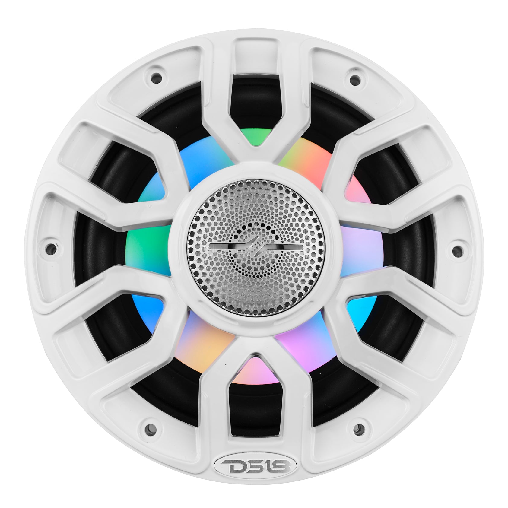 NXL 6.5" 2-Way Coaxial Marine Speaker With Digital Led Lights And Bullet Tweeter 150 Watts 4-Ohm