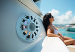 NXL 6.5" 2-Way Coaxial Marine Speaker with Bullet Tweeter and Digital Led Lights | 150W RMS 4-Ohm