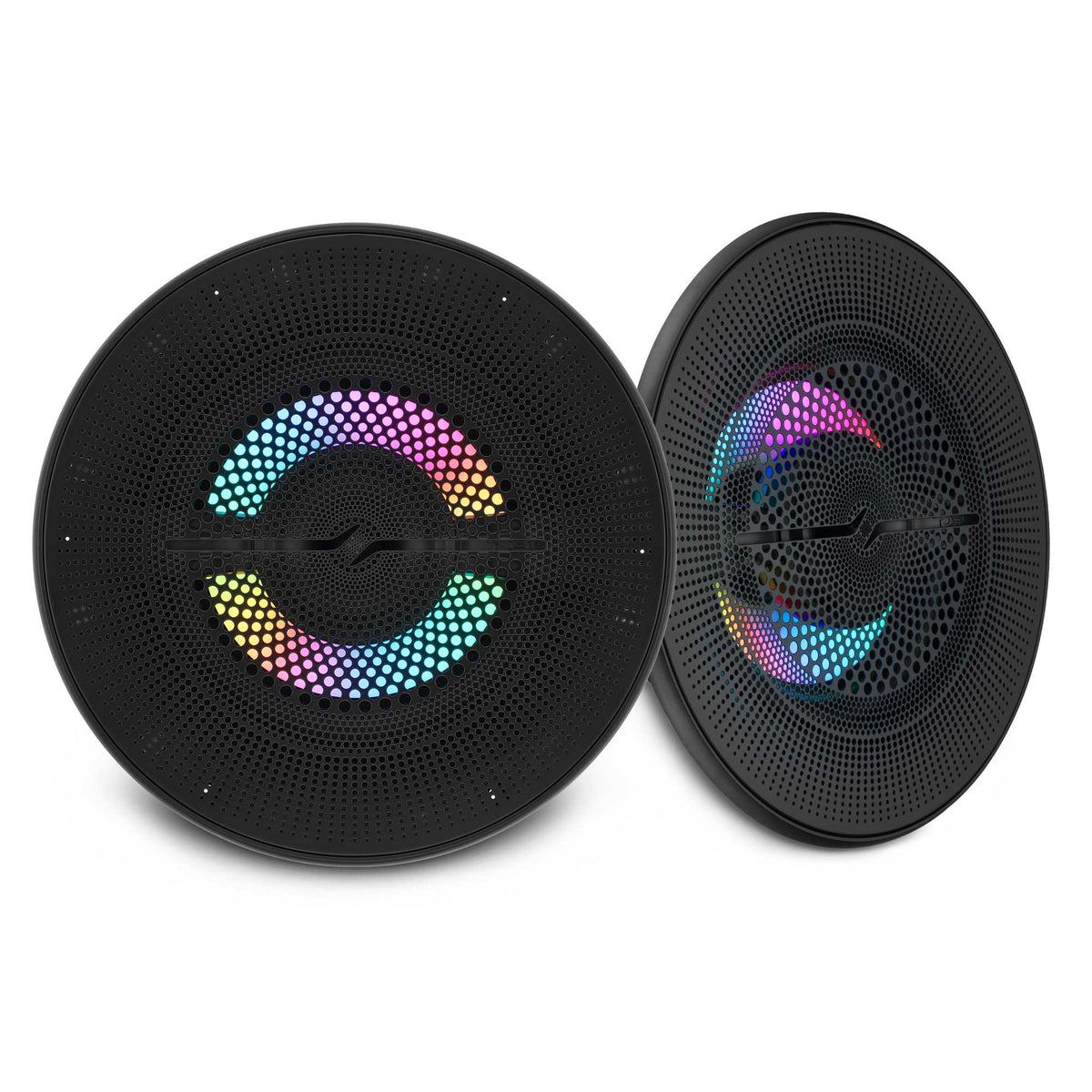 DS18 6.5” 2-Way Marine Coaxial Speaker with Digital LED Lights and